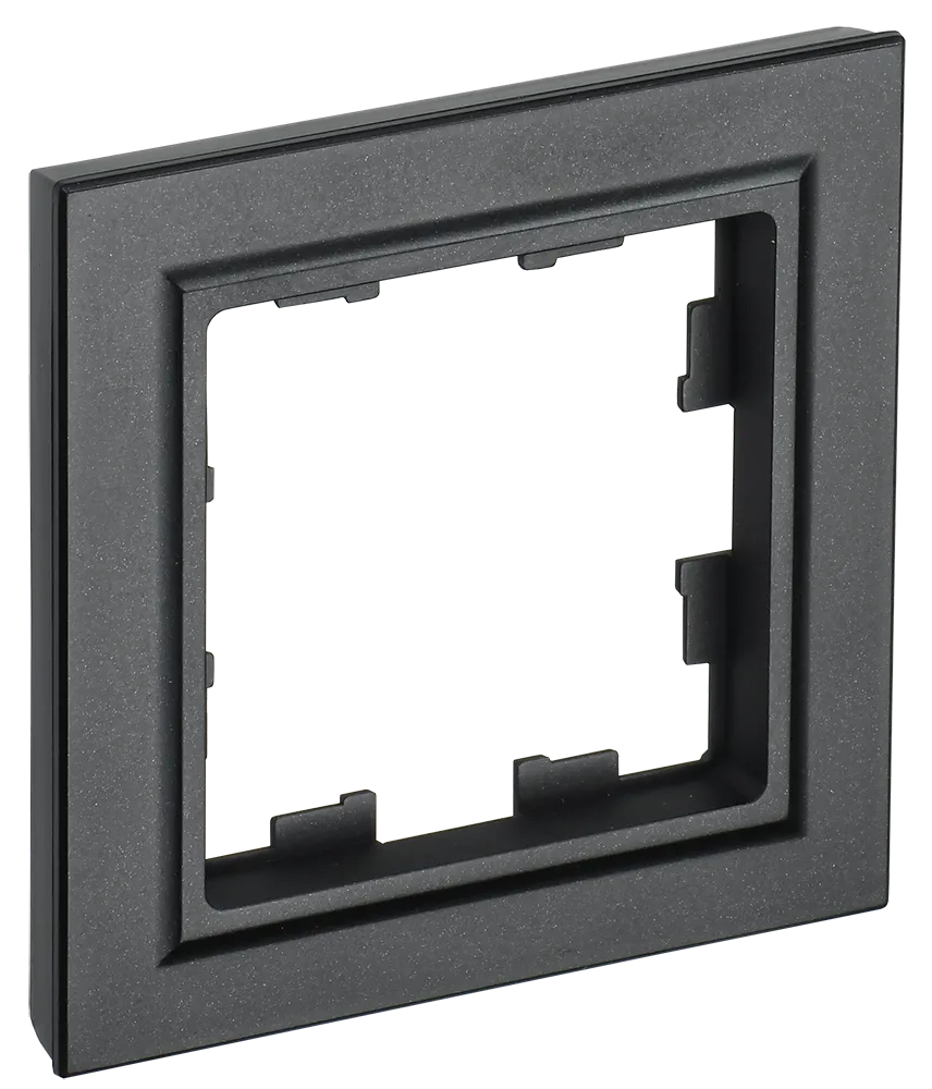 BRITE Рамка 1-местная РУ-1-БрЧ черный IEK