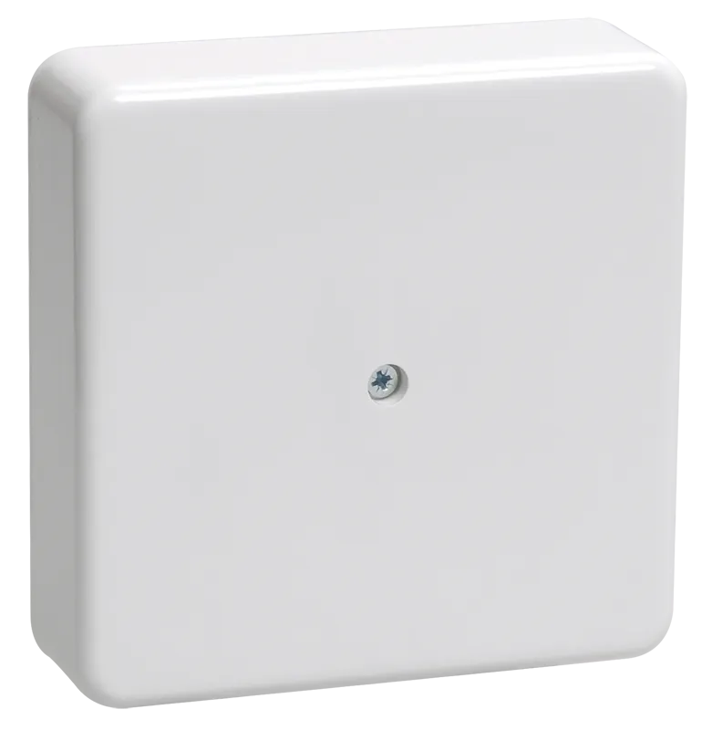 Коробка распаячная КМ41216-01 для открытой проводки безгалогенная (HF) 75х75х28 белая (6 клемм 6мм2) IEK