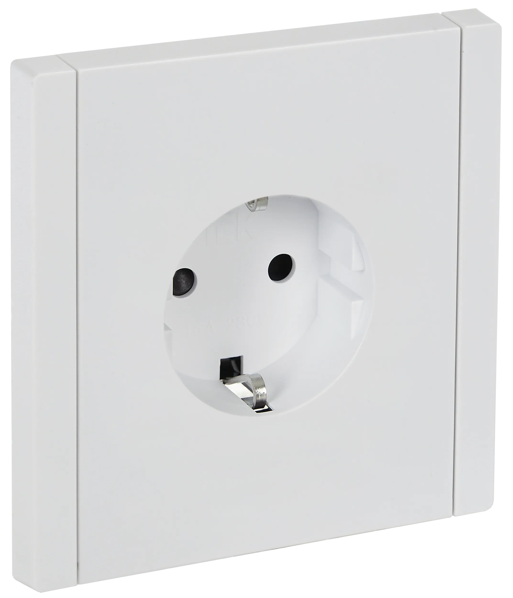 FORTE&PIANO Розетка 1-местная с заземлением с защитными шторками безвинтовое крепление 16А FP213 белый IEK
