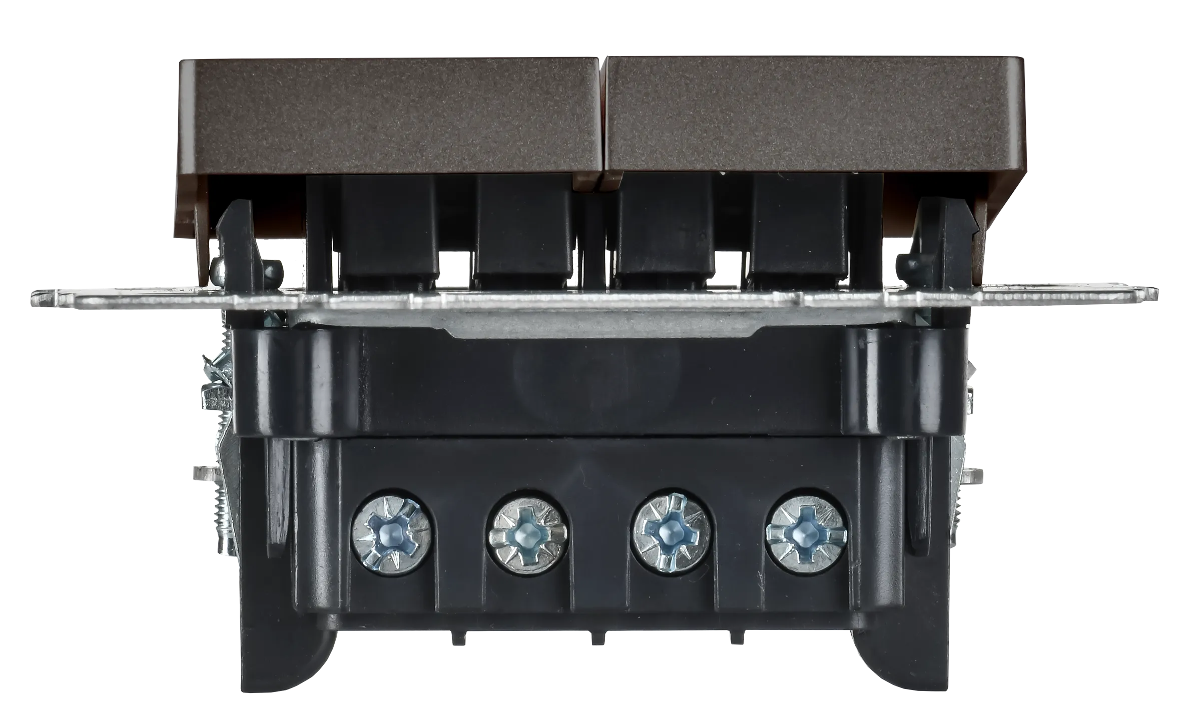 BRITE Выключатель 2-клавишный перекрестный 10А ВС10-2-3-БрТБ темная бронза IEK - Фото 4