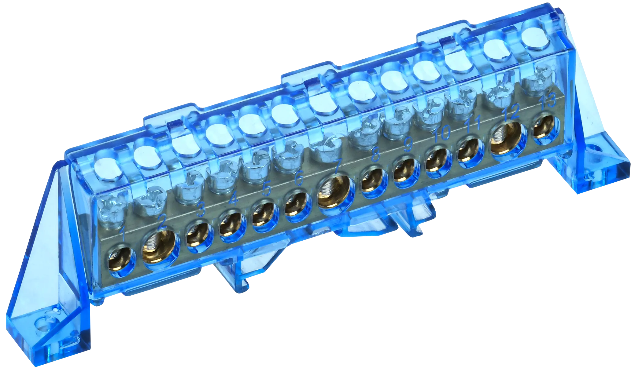 TEKFOR Шина N "ноль" в комбинированном DIN-изоляторе "Стойка" 8х12-13-С IEK