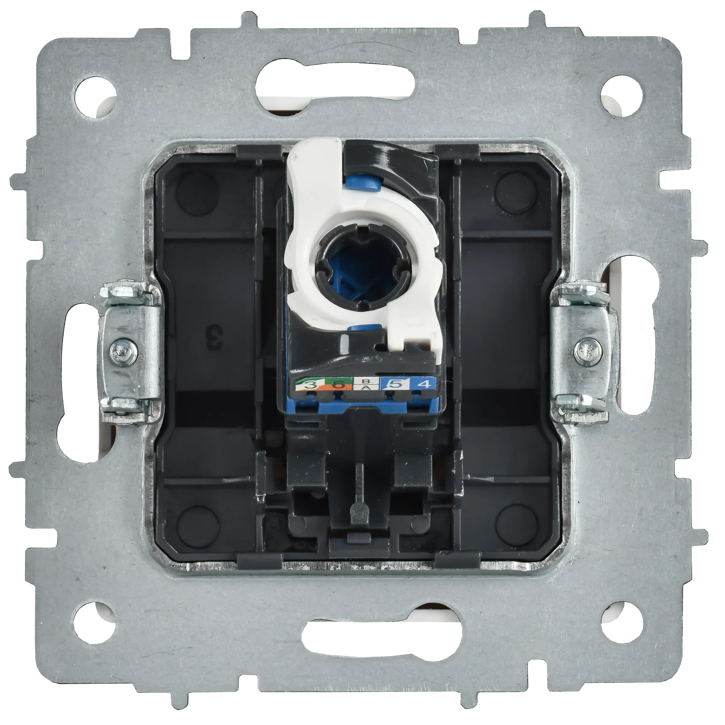 BRITE Розетка компьютерная RJ45 кат.5E РК10-БрАБ арктический белый IEK - Фото 5