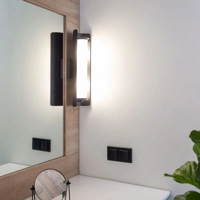 Перекрестный выключатель одноклавишный (черный матовый) Werkel - Фото 9