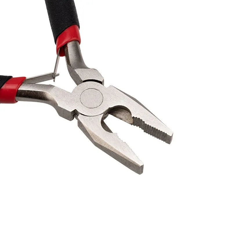 Плоскогубцы мини 120мм никелированные, авторазжим, обливные рукоятки REXANT - Фото 2