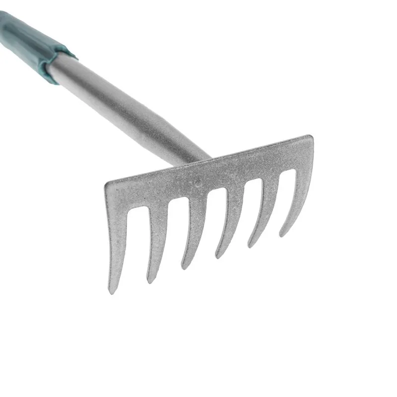 Грабли 6 прямых зубьев с цельнометаллической ручкой, покрытой пластиком ЧЕТЫРЕ СЕЗОНА - Фото 4