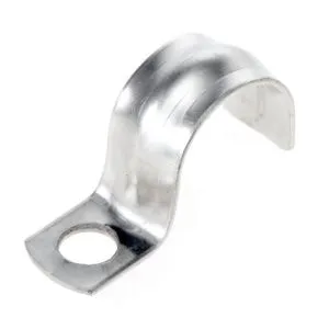 Скоба металлическая однолапковая СМО d16-17 мм отв. d 6,5 мм (100 шт/уп) Промрукав PR08.3742