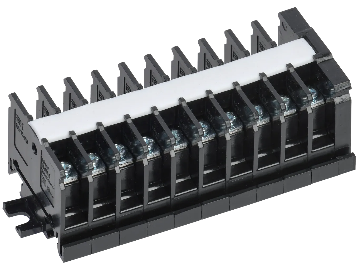 Блок зажимов наборный БЗН TK-010 1,5мм2 10А на DIN-рейку 10 пар IEK
