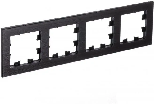 Рамка 4-м AtlasDesign Nature метал. оникс SE ATN312304