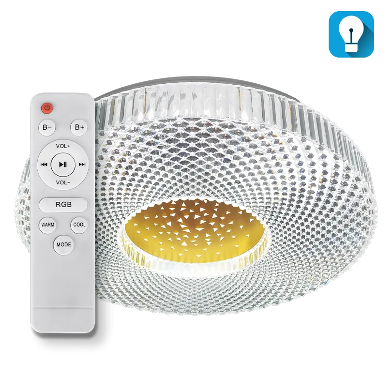 Светодиодный светильник LUMIN'ARTE CLL55 VIOLET 70W 3000-6500К RGB, 490х83мм, IP20 с ПДУ + приложение ILink