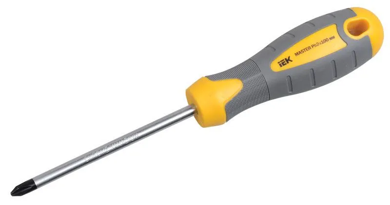 Отвертка крестовая MASTER Ph3х150мм IEK
