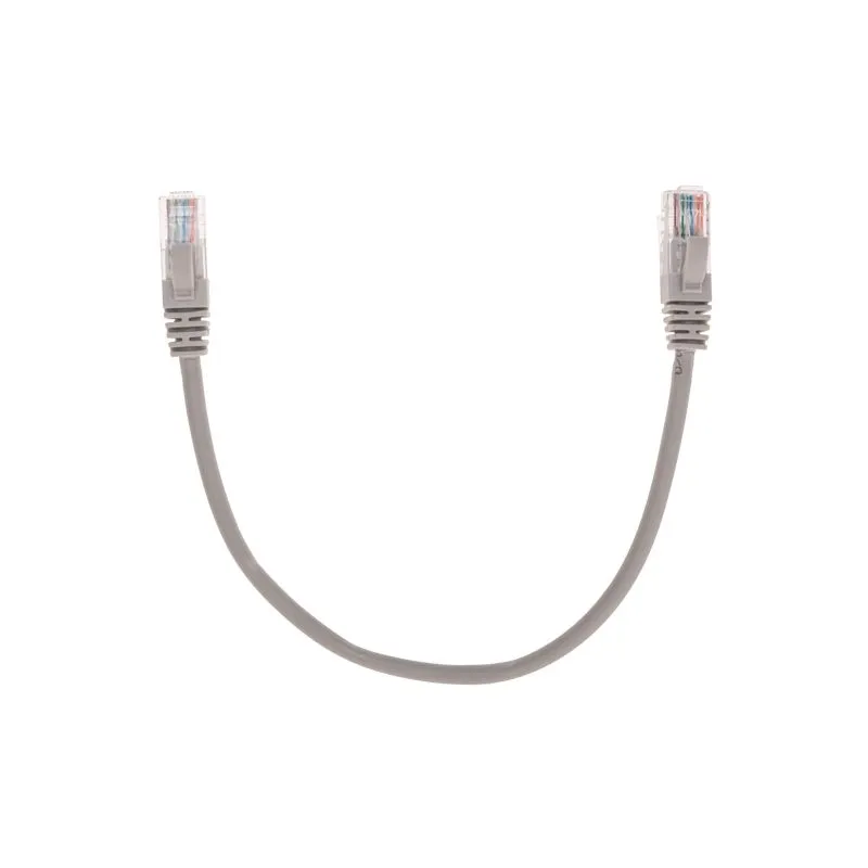 Патч-корд U/UTP, CAT 5e, RJ45-RJ45, 26AWG, LSZH, серый, 0,3м REXANT 02-0100-03