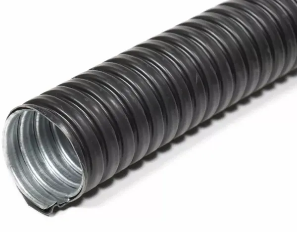 Металлорукав в ПВХ-изоляции Р3-ЦП нг LS 75  (10м/уп) черный ГОФРОМАТИК (ЗЭТАРУС)