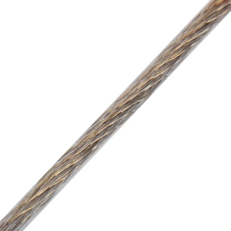 Трос стальной в ПВХ оплетке d=4,0мм, прозрачный (бухта 100м) REXANT - Фото 5