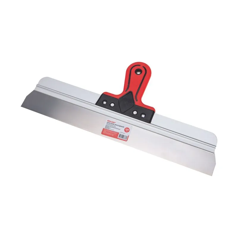 Шпатель фасадный, нержавеющая сталь, 450мм, 2-компонентная ручка REXANT 89-0217