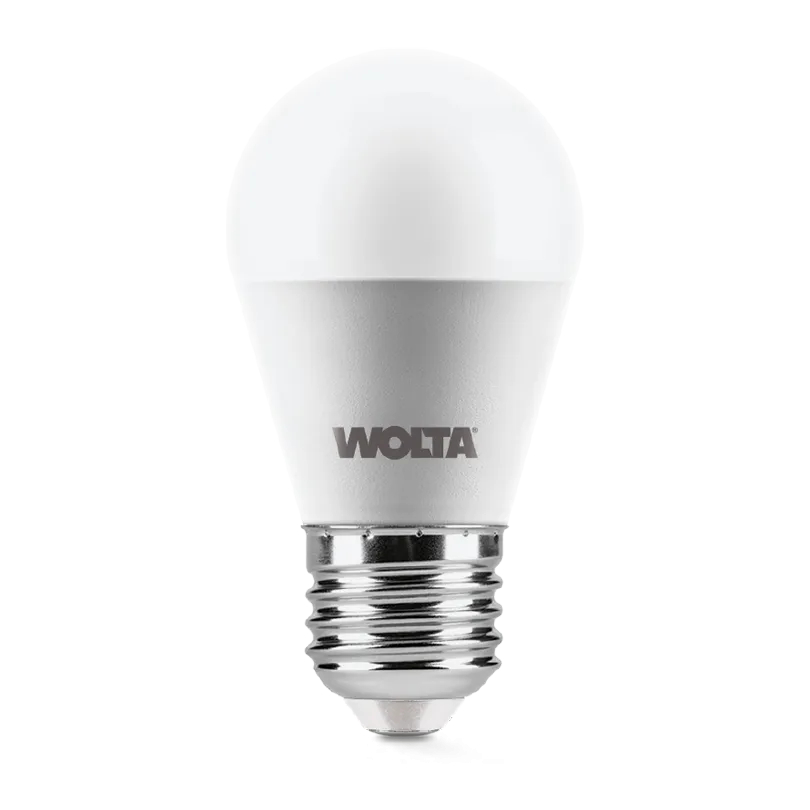 Лампа светодиодная "Шар G45" 10Вт 800лм 3000К Е27 (50шт/уп) WOLTA - Фото 2
