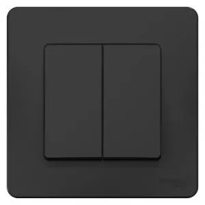 Переключатель проходной 2-кл. СП Blanca 10А IP20 (сх. 6+6) 250В антрацит SE BLNVS106606 1210376