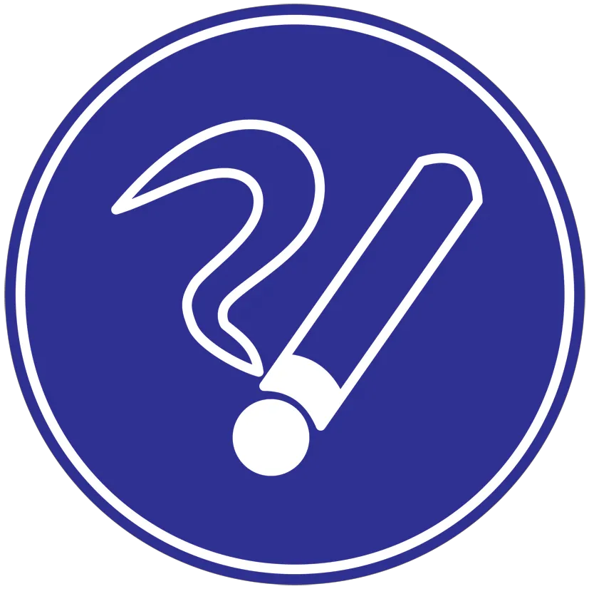 Самоклеящаяся этикетка Ф180мм "Курить здесь" IEK