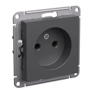 Розетка AtlasDesign 16А без заземл. без шторок механизм базальт SE ATN001441 1741204