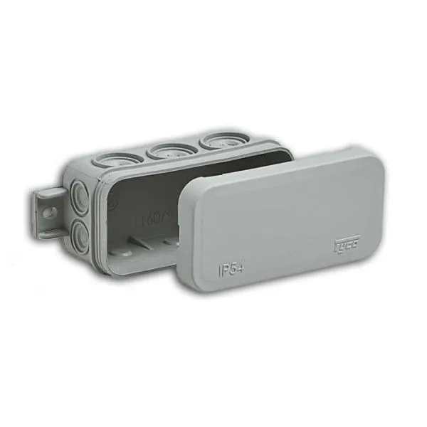 Коробка распаячная для о/п 43х80х35мм 10 вводов IP54 сер. Ruvinil 67091