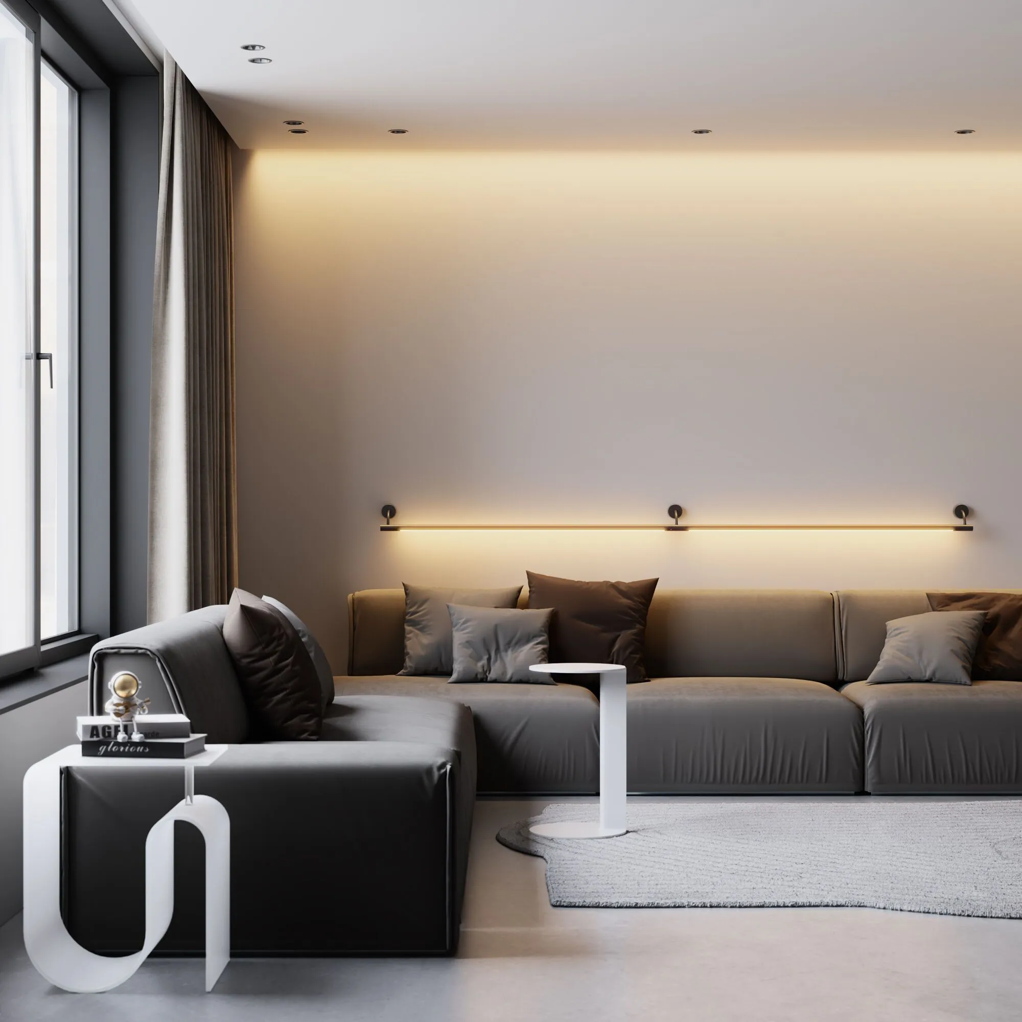 Module System Декоративная гибкая стойка без питания (черный) - Фото 5