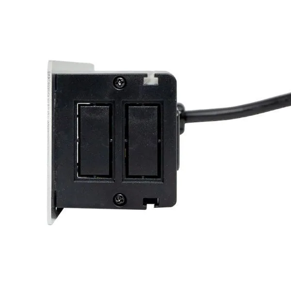 Встраиваемый настольный розеточный блок, 10 модулей, C-Line - Фото 4