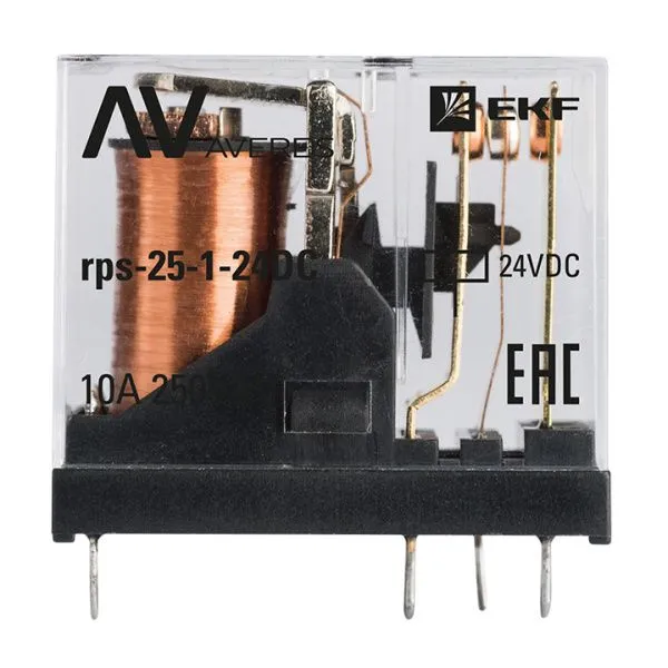 Реле промежуточное РП slim 25/1 10A 24В DC - Фото 6