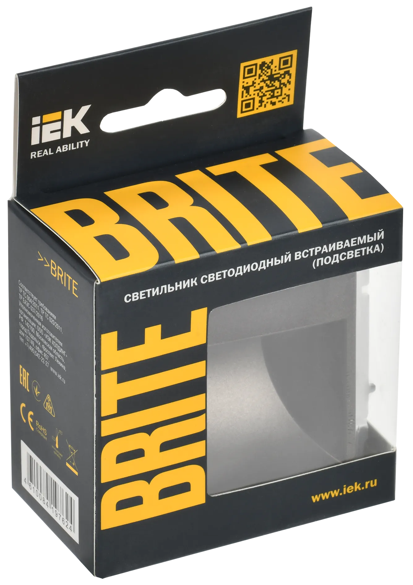 BRITE Подсветка светодиодная встраиваемая ПЛ20-БрТБ темная бронза IEK - Фото 2