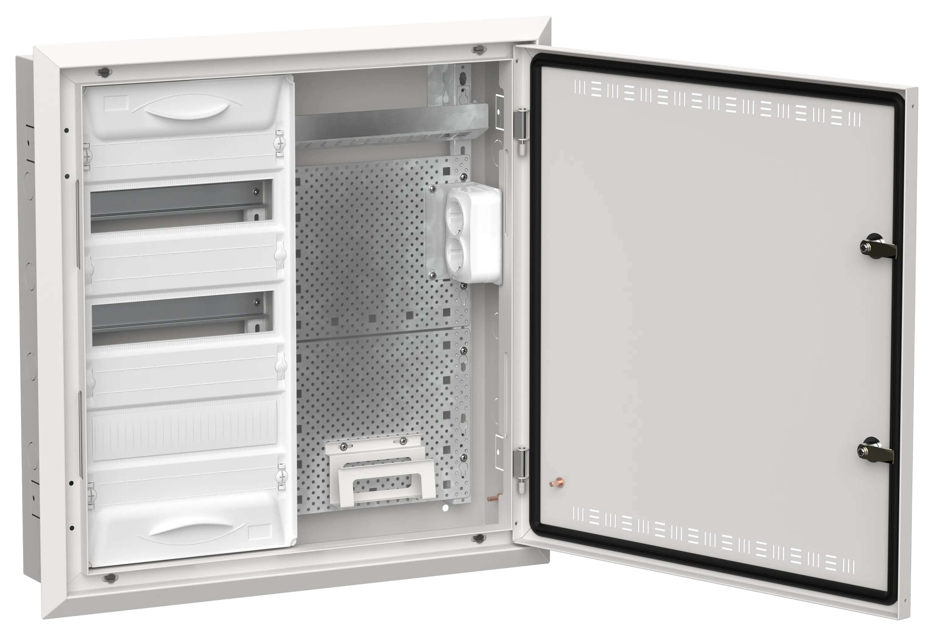 TITAN 5 Корпус комбинированный ЩРв-36 (2х36) 630х625х130мм IP30 белый IEK