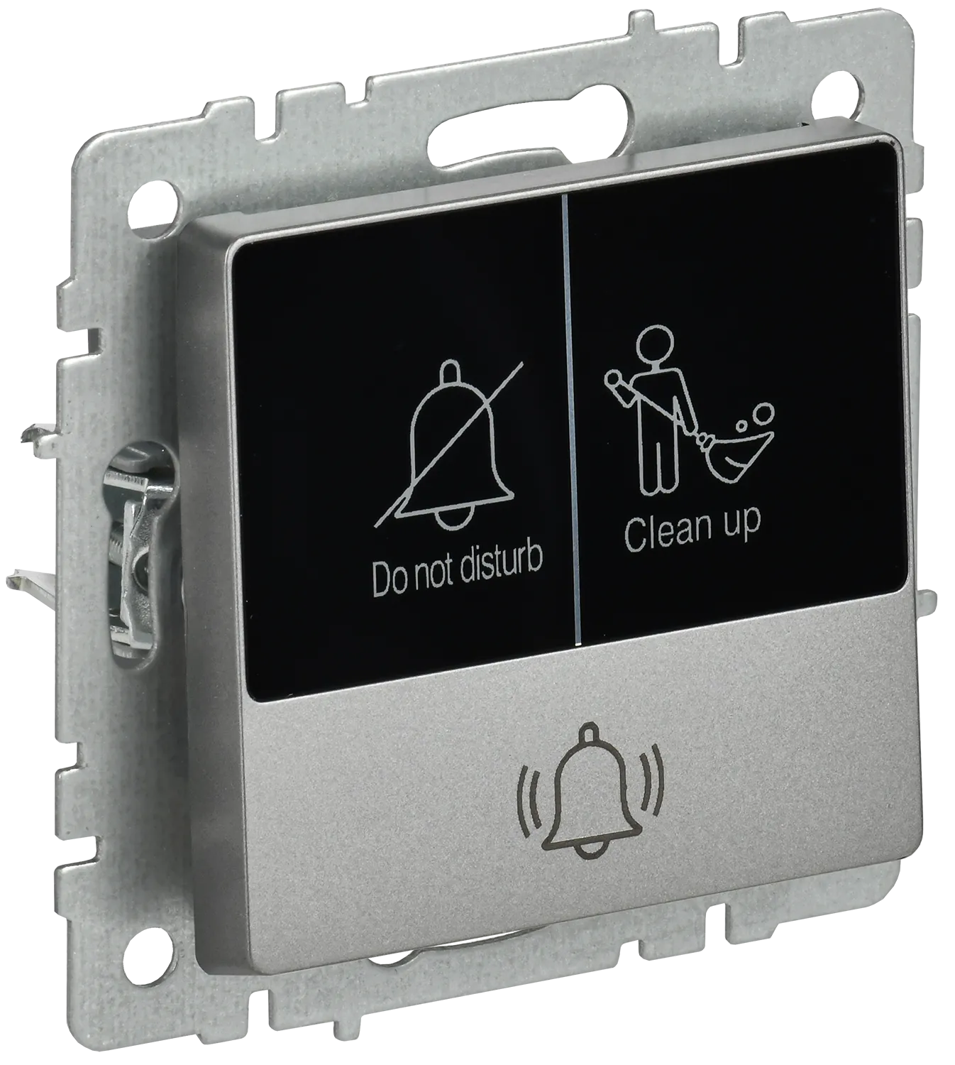 BRITE Кнопка звонка с индикацией для отелей 10А ВС10-1-9-БрС сталь IEK