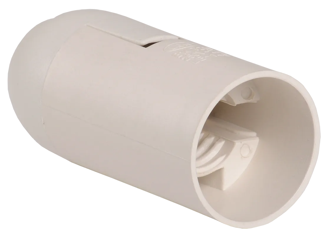 Патрон подвесной Ппл14-02-К02 пластик Е14 белый (50шт) (стикер на изделии) IEK