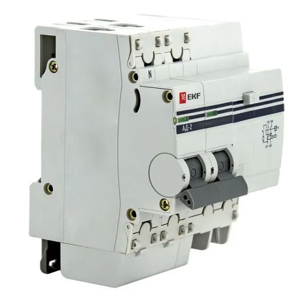 Диф. автомат 2Р S 63А 100мА тип АС х-ка C эл. 4,5кА АД-2 EKF - Фото 5