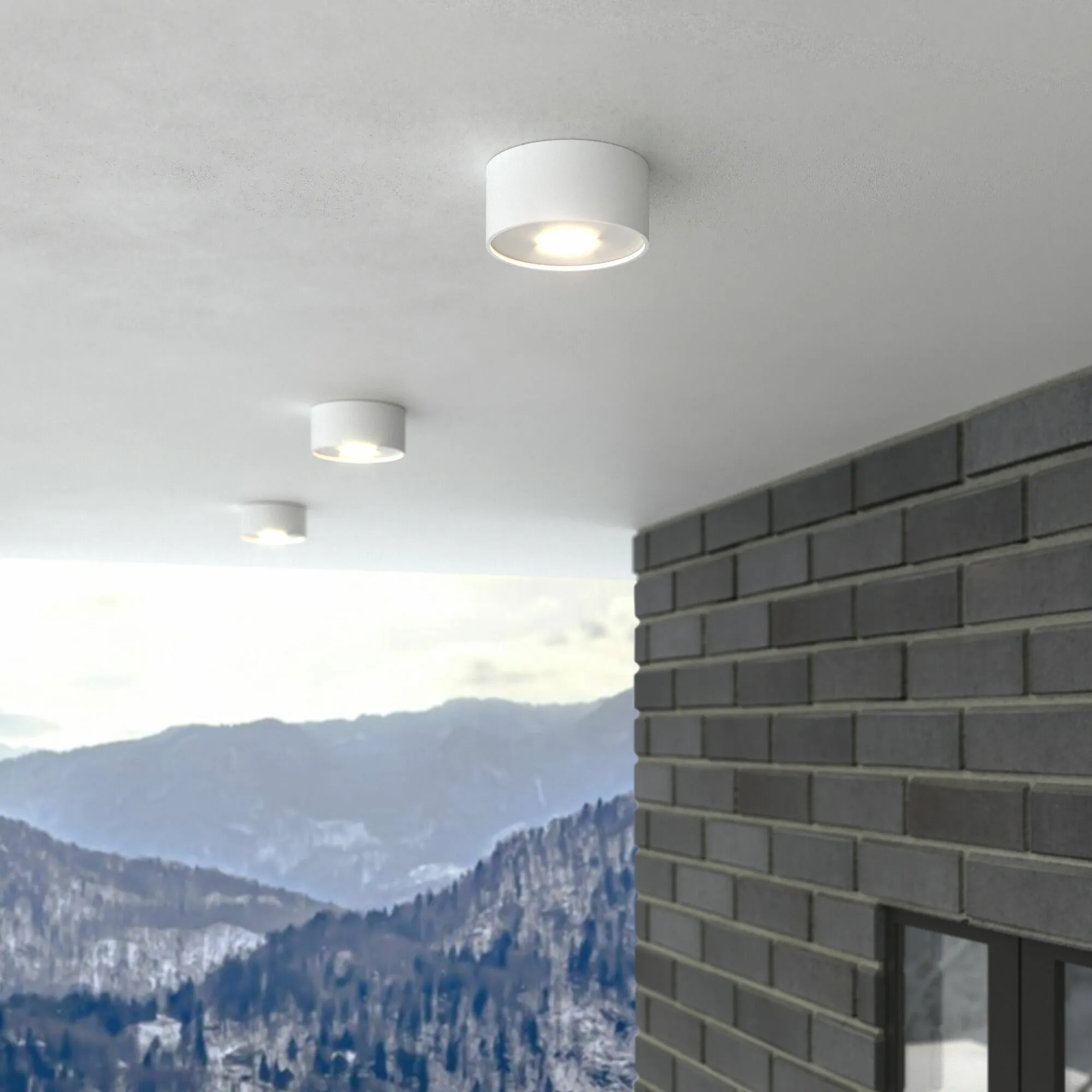 Светильник уличный потолочный Light LED 2135 IP65 35141/H белый Elektrostandard - Фото 4