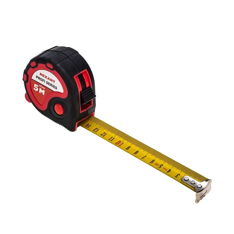 Рулетка измерительная Профи прорезиненный корпус, 5м х 25мм REXANT - Фото 3