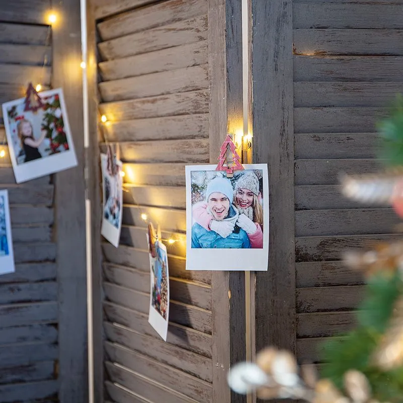 Деревянные прищепки Елочки 14,5x4,5x1,6 cм, 6 шт, розовые NEON-NIGHT - Фото 4