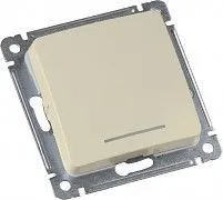 MASTER сл.к. Выключатель 1-кл. с подсветкой ВС10-412-01