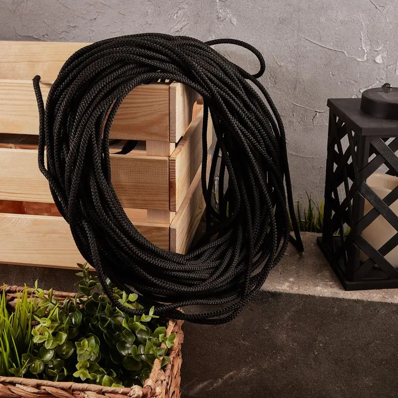 Шнур с сердечником 7 мм 50 м черный REXANT - Фото 2