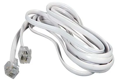 Удлинитель телефонный, плоский, RJ-11 (6P-4C), 7м, белый REXANT - Фото 2
