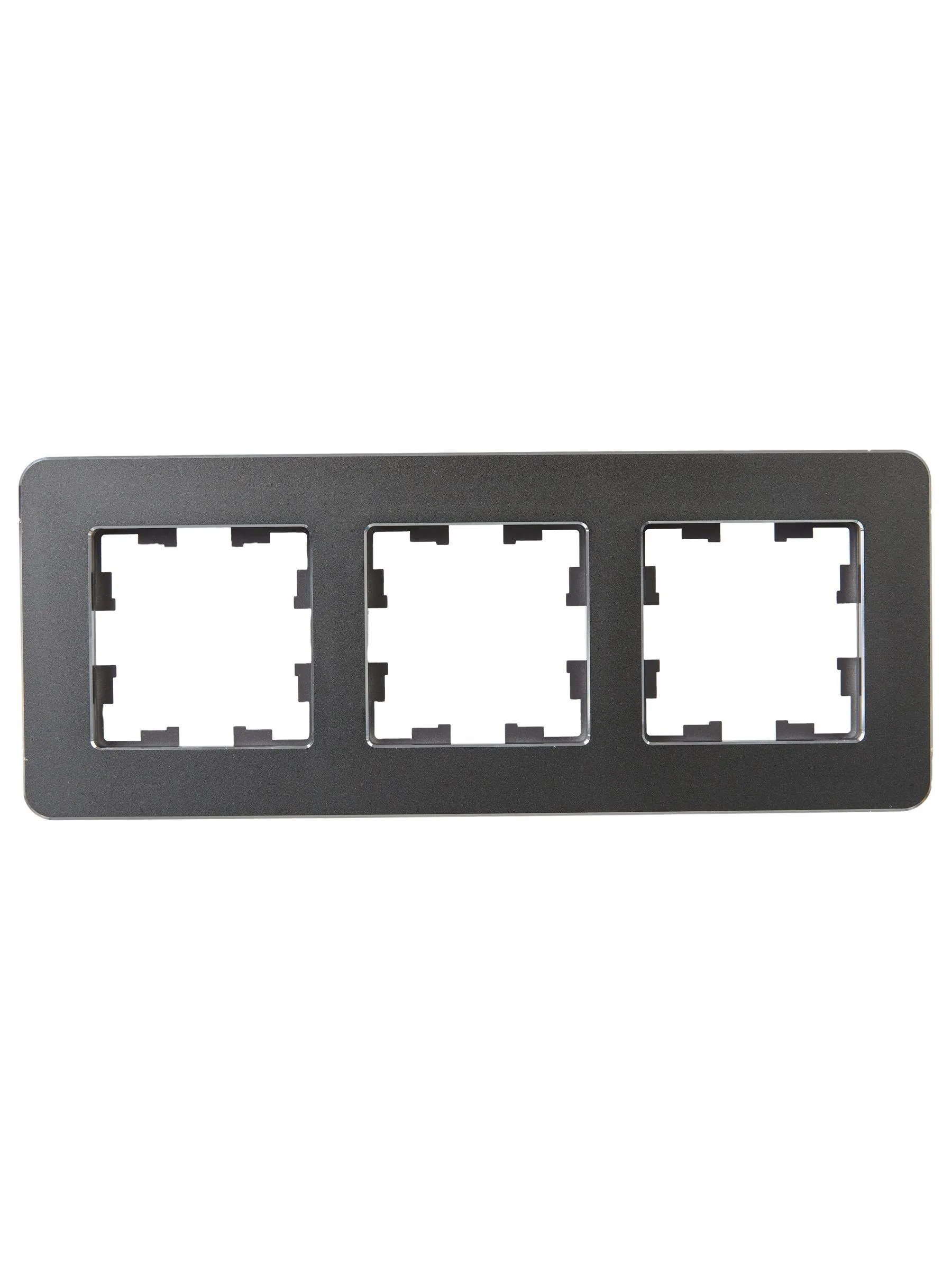 BRITE Рамка 3-местная РУ-3-1-Бр металл титан RE IEK - Фото 5