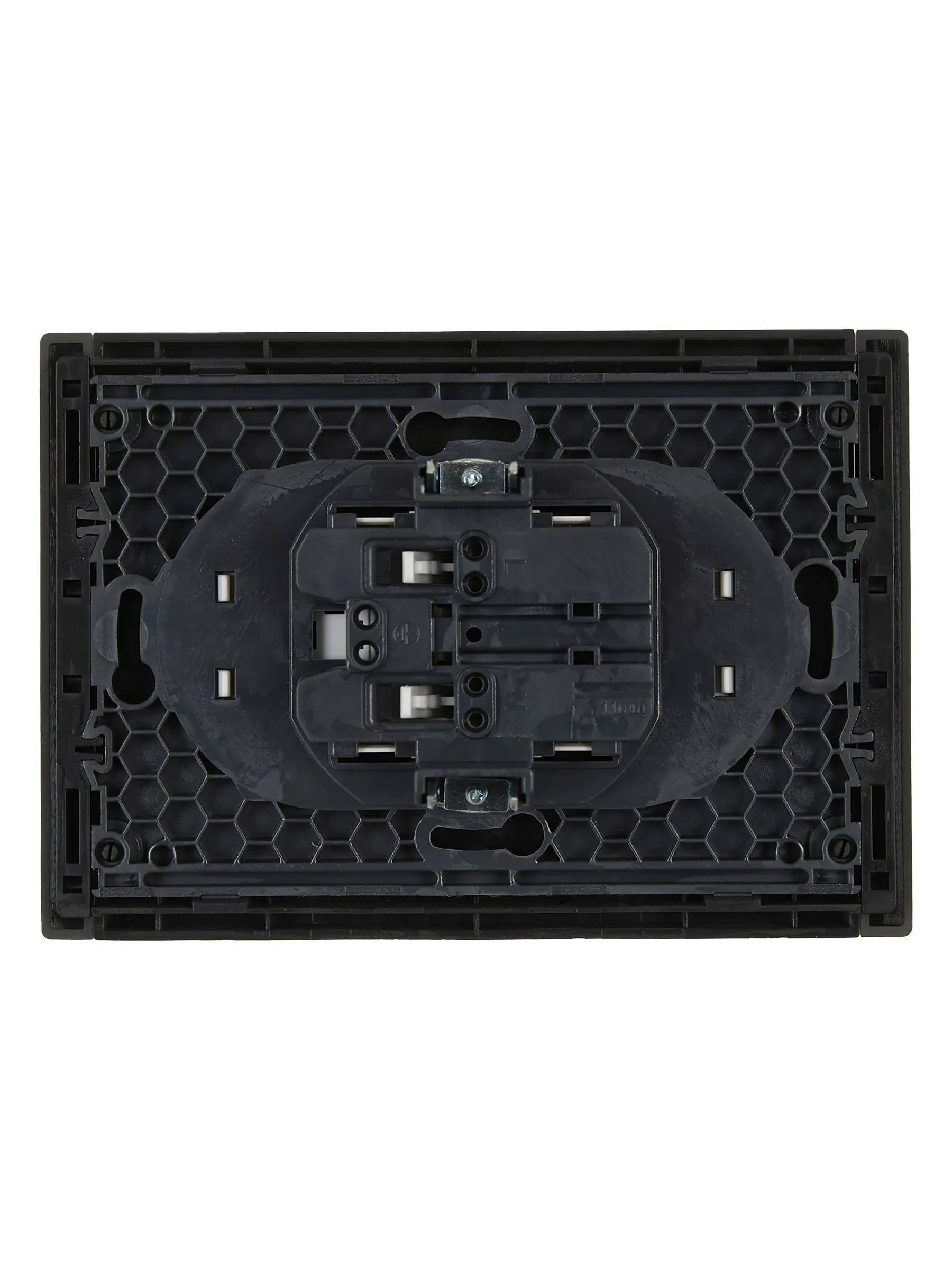 FORTE&PIANO Розетка 2-местная без заземления без защитных шторок безвинтовое крепление 10А FP326 серый IEK - Фото 5