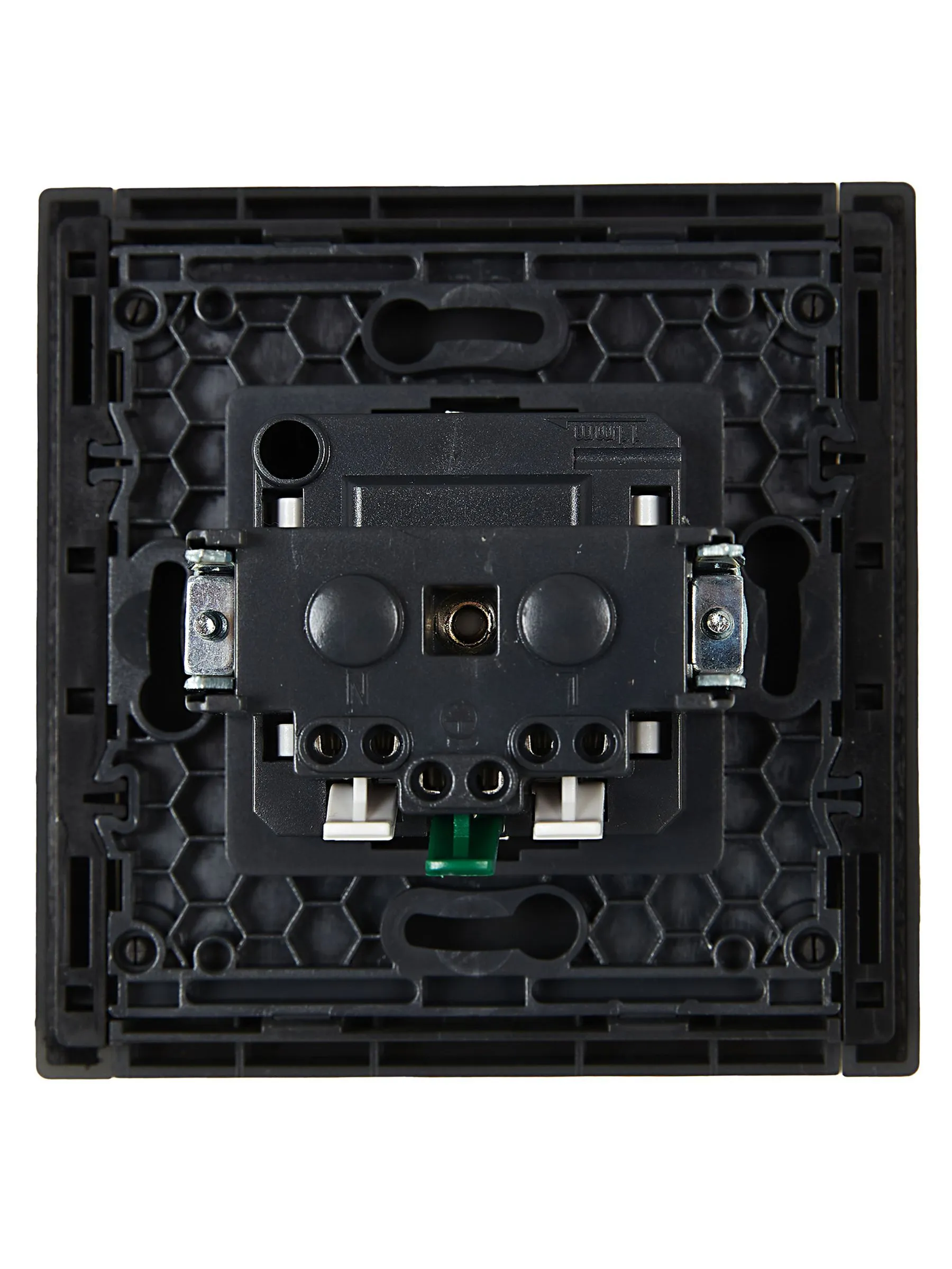 FORTE&PIANO Розетка 1-местная с заземлением без защитных шторок безвинтовое крепление 16А FP314 серый IEK - Фото 3