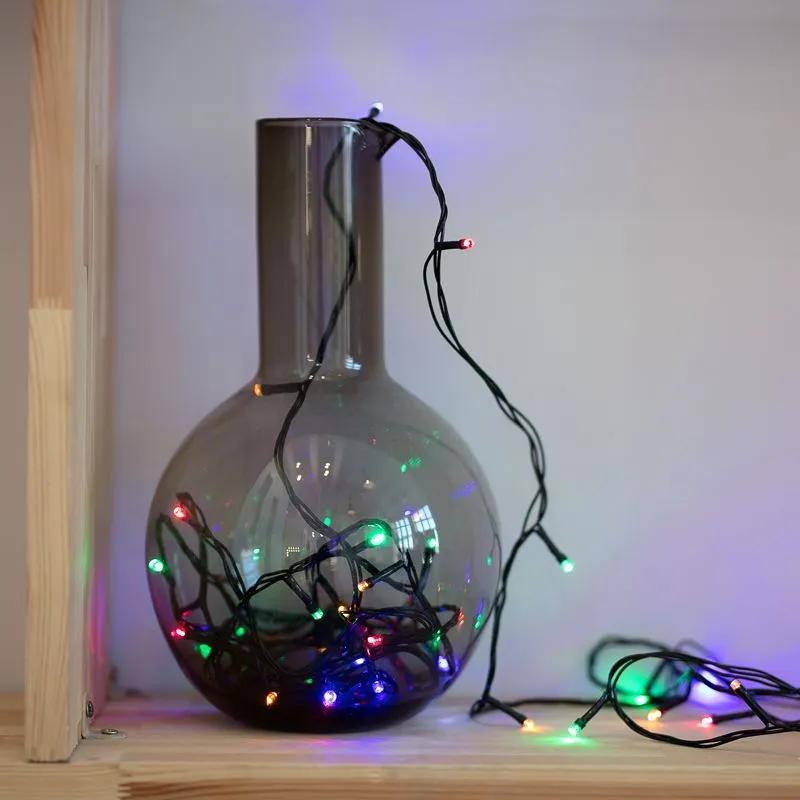 Гирлянда Твинкл Лайт 4 м, темно-зеленый ПВХ, 25 LED, цвет мультиколор - Фото 3