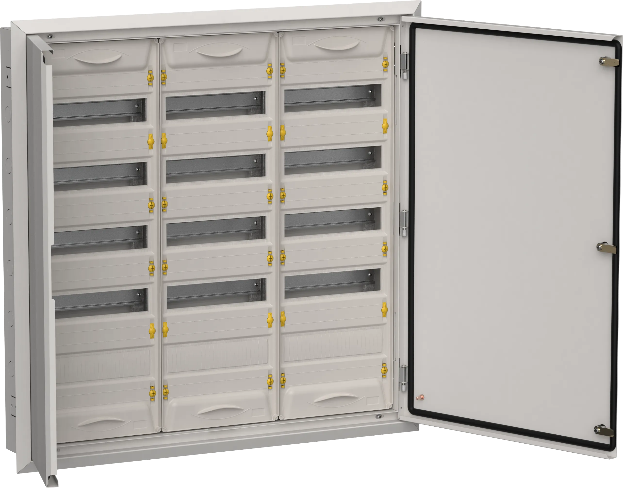 TITAN 5 Корпус металлический ЩРв-180 (3х60) 880х885х130мм IP31 серый (две двери) IEK TI5-50-V-3X060-31-7035