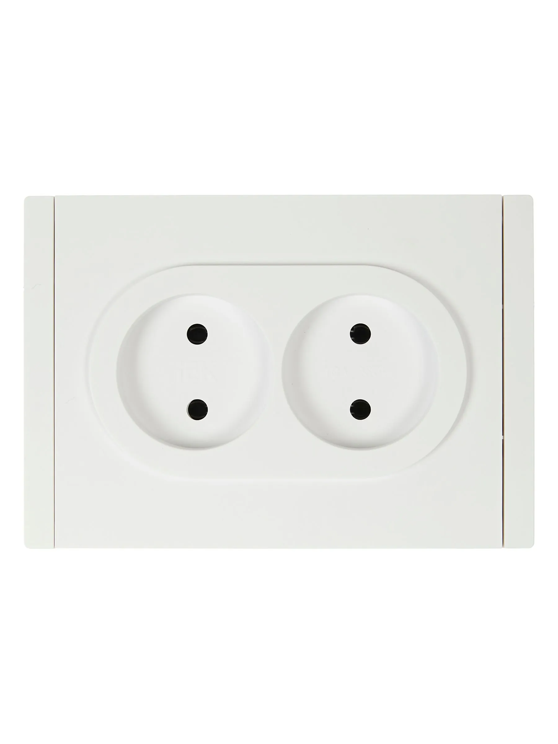 FORTE&PIANO Розетка 2-местная без заземления без защитных шторок безвинтовое крепление 10А FP226 белый IEK - Фото 5