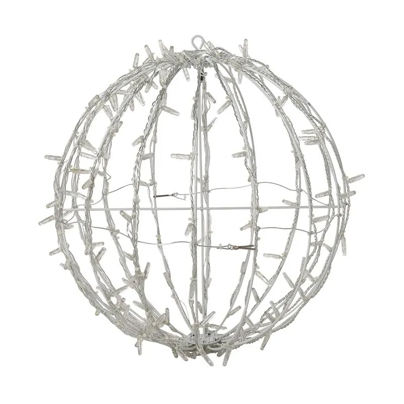 Шар светодиодный 230V, диаметр 30 см, 120 светодиодов, эффект мерцания, цвет белый NEON-NIGHT - Фото 3