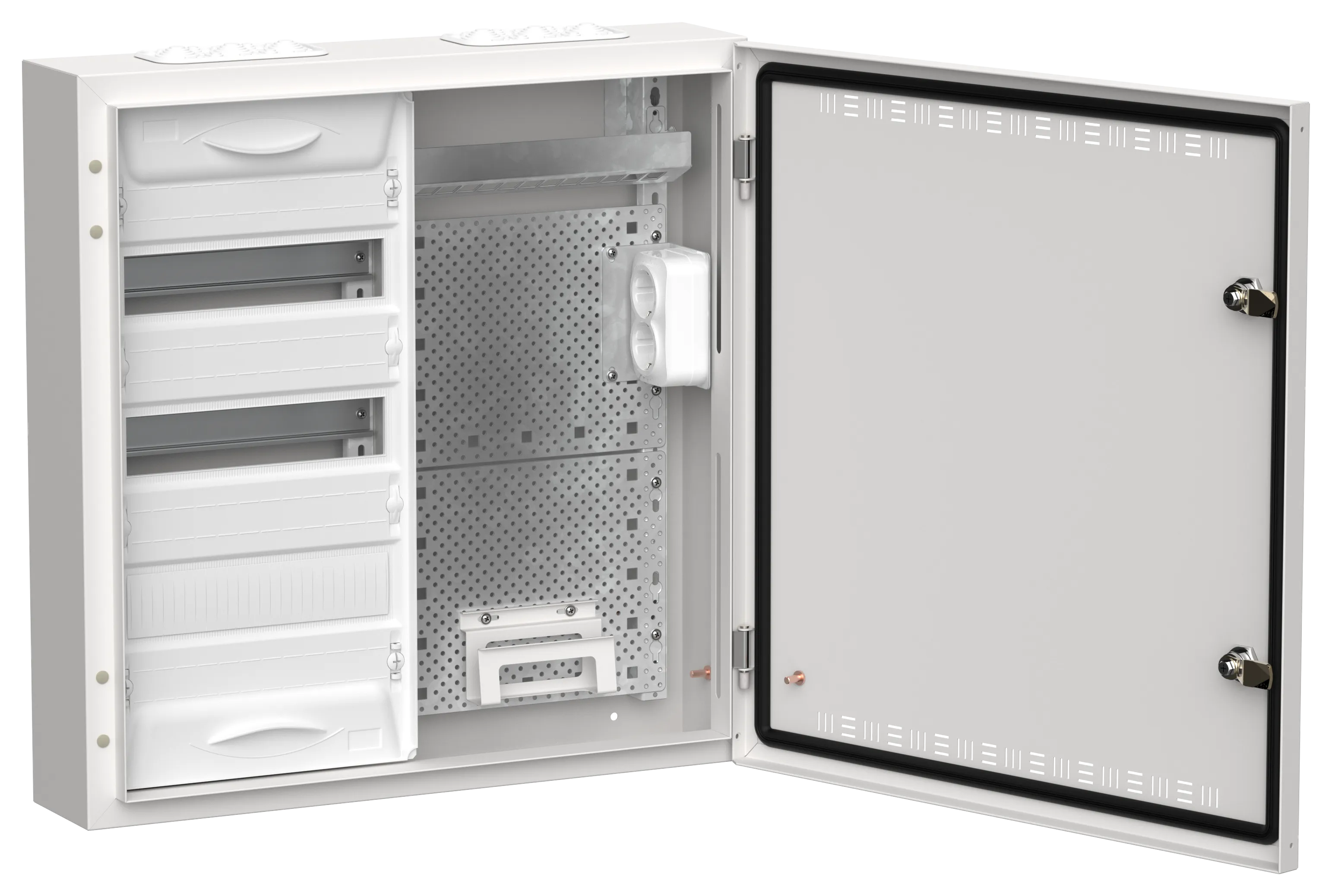 TITAN 5 Корпус комбинированный ЩРн-36 (2х36) 585х570х140мм IP30 белый IEK TI5-51-N-2X036-30