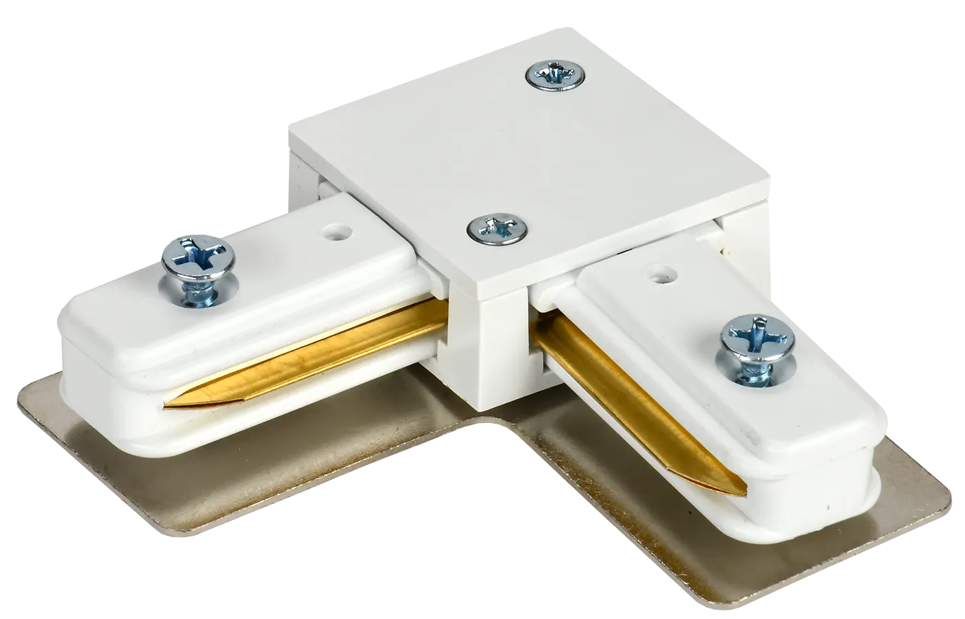 LIGHTING Соединитель L-образный внутренний для однофазного шинопровода белый IEK LT-SO0D-SLV-1-K01