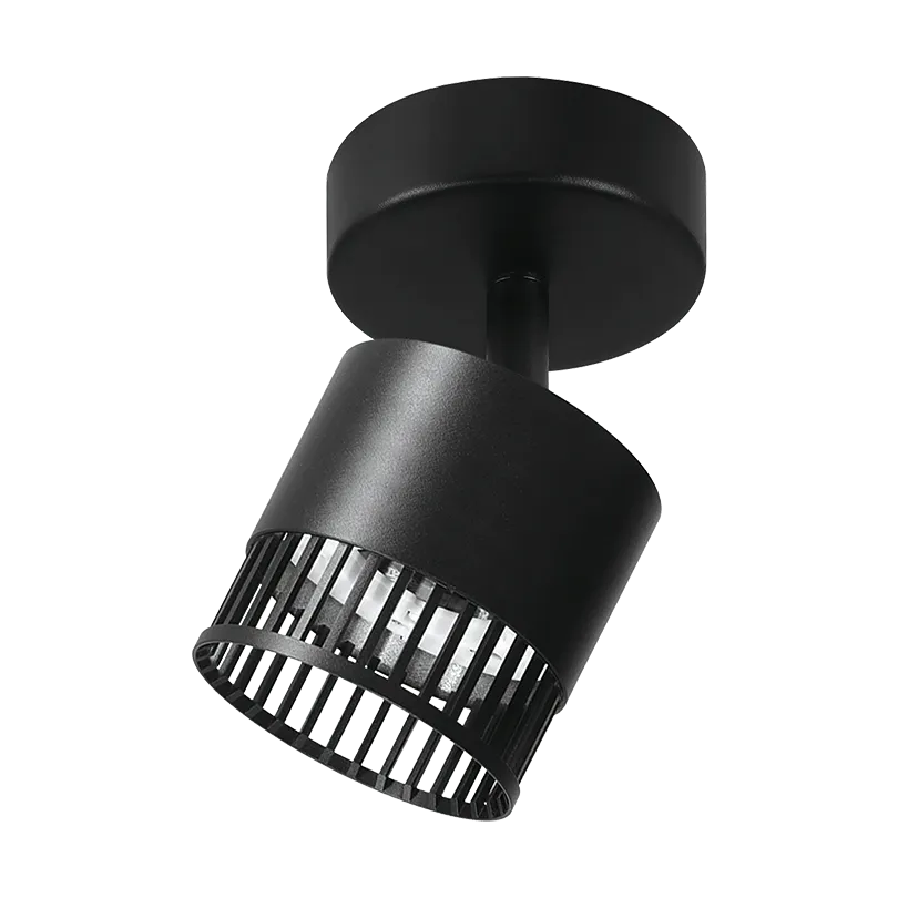 Накладной светильник WOLTA WSL-GX53/19B-1 PORTA под лампу GX53 Черный D85x150 WSL-GX53/19B-1