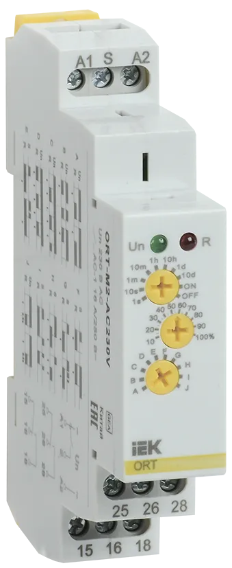 Реле времени ORT многофункциональное 2 контакта 230В AC IEK