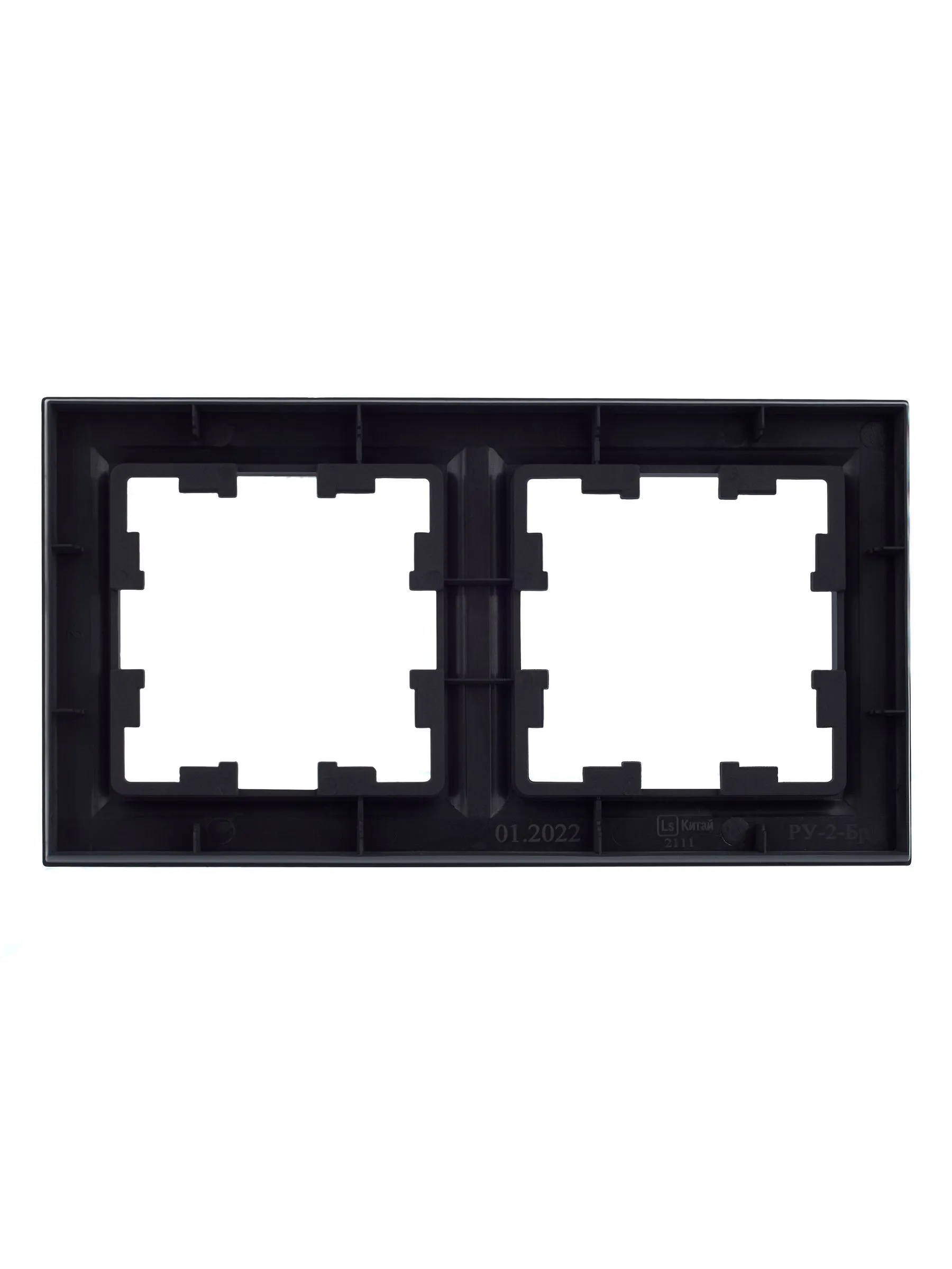 BRITE Рамка 2-местная РУ-2-БрГ графит IEK - Фото 5