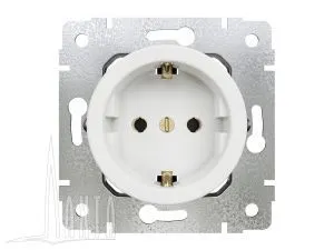 Розетка с ЗК, скрыт,установки, цвет - белый Лахта/Лахта СенатЪ GE35301-01